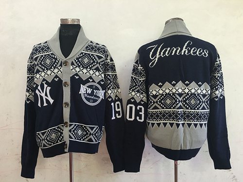 New York Yankees Men's Ugly Sweater - Click Image to Close